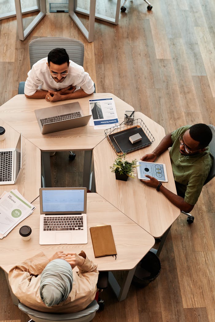 People Sitting at the Table